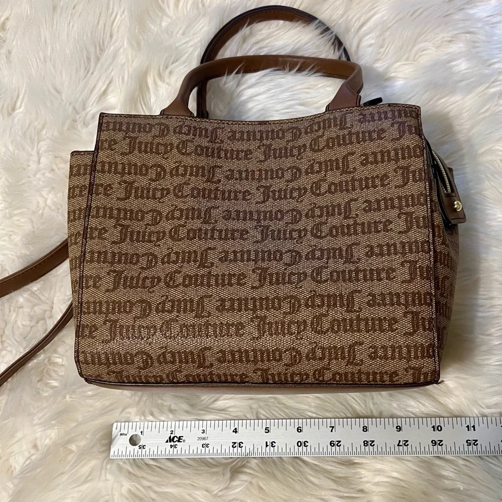 Juicy Couture‎ Brown Chestnut Chino and Tan Modern Chic Satchel Handbag